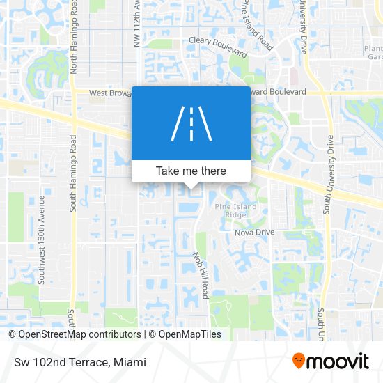 Sw 102nd Terrace map