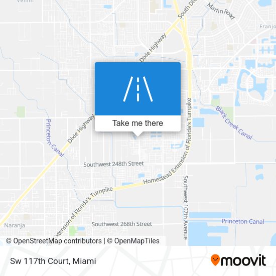 Sw 117th Court map