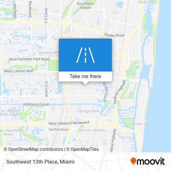 Mapa de Southwest 13th Place