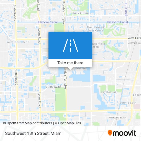 Mapa de Southwest 13th Street