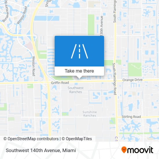 Southwest 140th Avenue map