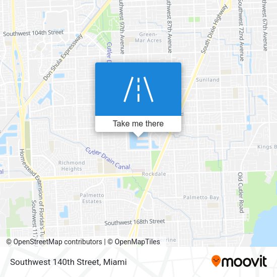 Southwest 140th Street map