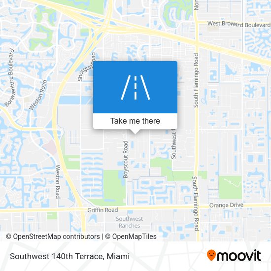 Mapa de Southwest 140th Terrace