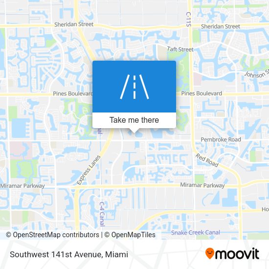 Southwest 141st Avenue map