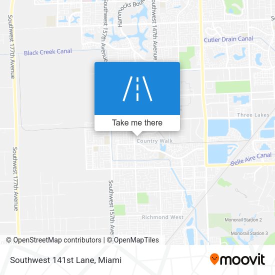 Southwest 141st Lane map