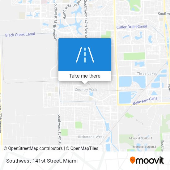 Mapa de Southwest 141st Street