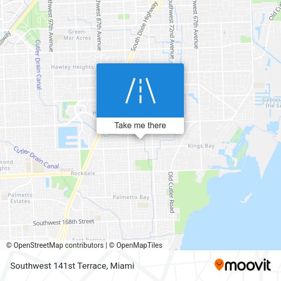 Southwest 141st Terrace map