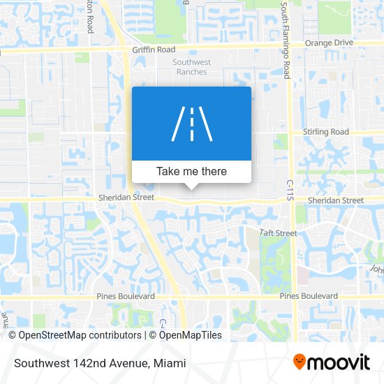 Southwest 142nd Avenue map
