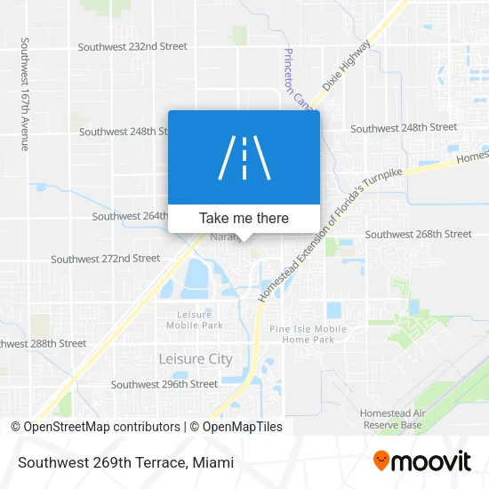 Southwest 269th Terrace map