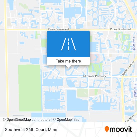 Mapa de Southwest 26th Court