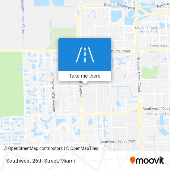 Southwest 26th Street map
