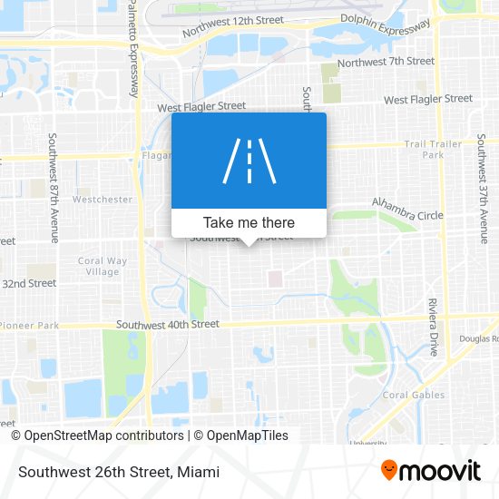 Southwest 26th Street map