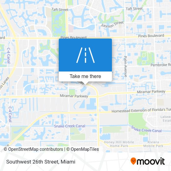 Southwest 26th Street map