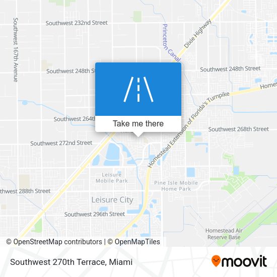 Mapa de Southwest 270th Terrace