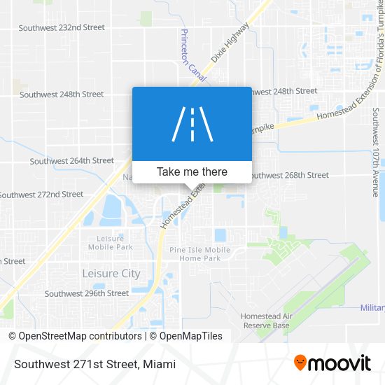 Southwest 271st Street map