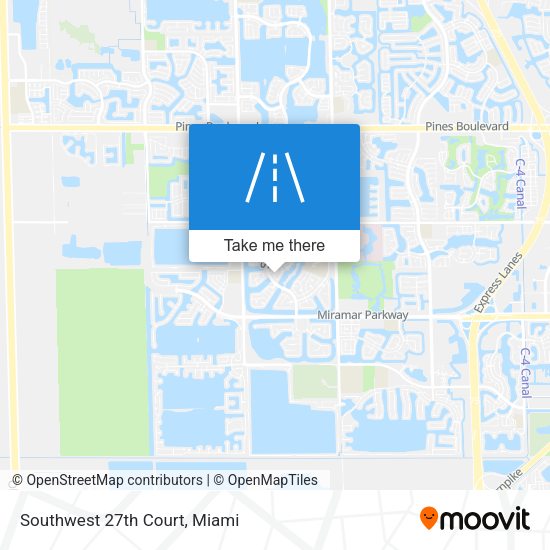 Southwest 27th Court map