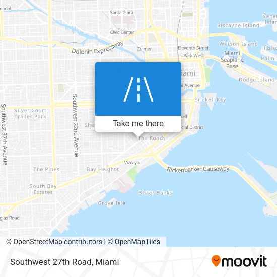 Southwest 27th Road map