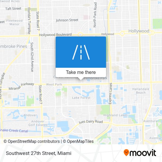 Mapa de Southwest 27th Street
