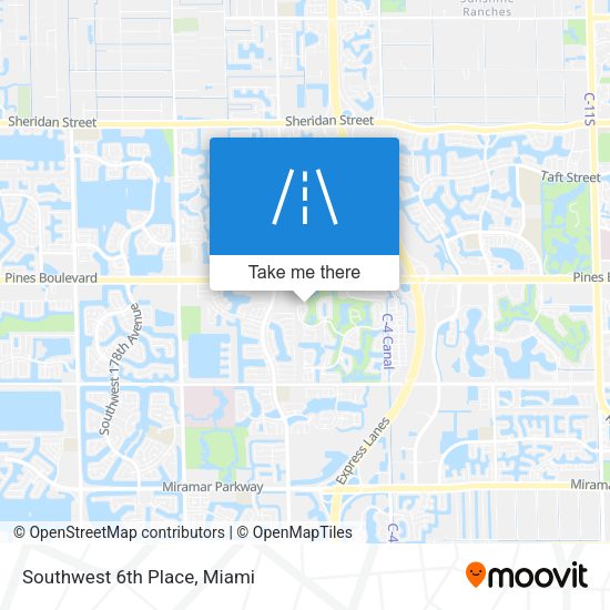 Mapa de Southwest 6th Place