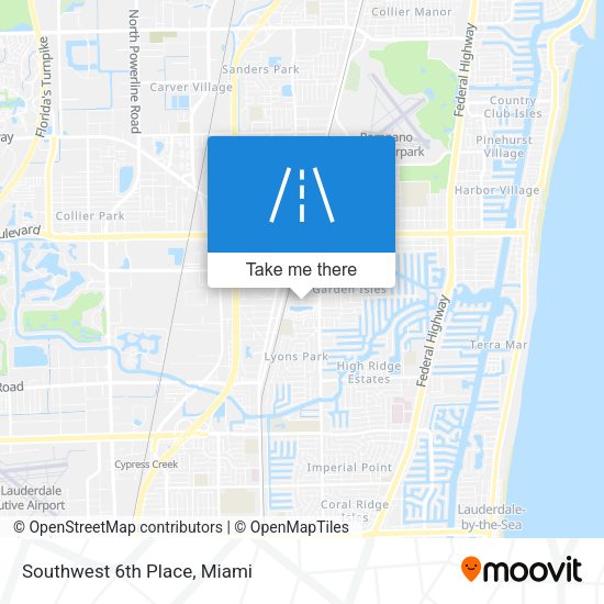 Mapa de Southwest 6th Place