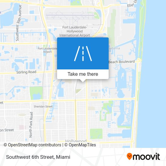 Mapa de Southwest 6th Street