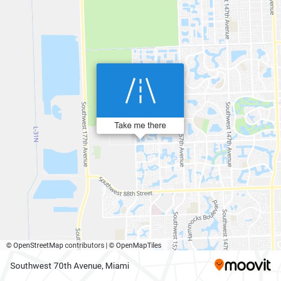 Mapa de Southwest 70th Avenue