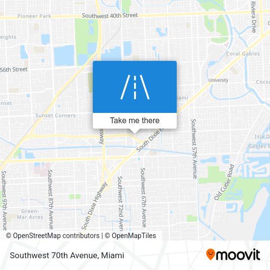 Southwest 70th Avenue map