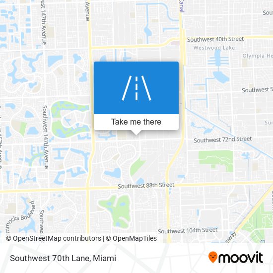 Southwest 70th Lane map