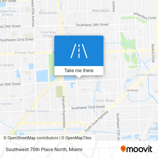 Mapa de Southwest 70th Place North