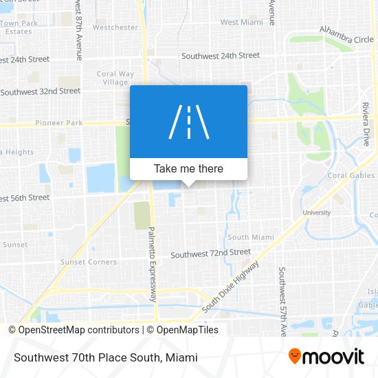 Mapa de Southwest 70th Place South