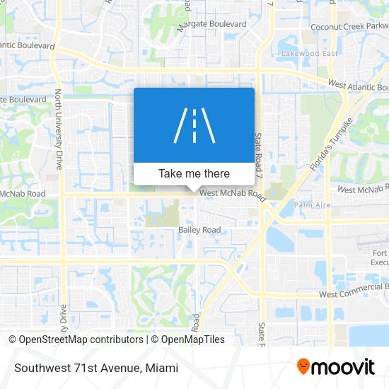 Southwest 71st Avenue map