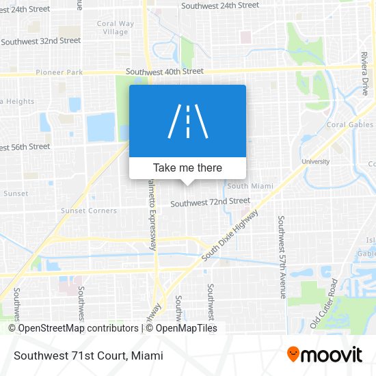 Southwest 71st Court map