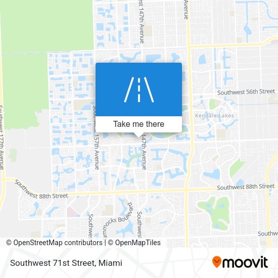 Southwest 71st Street map