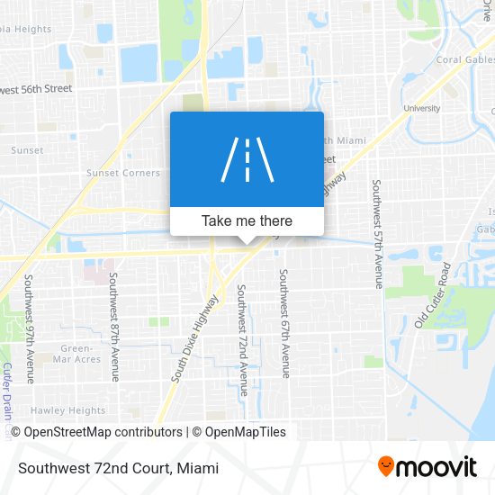 Mapa de Southwest 72nd Court