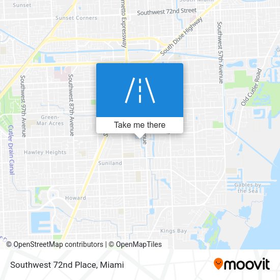 Mapa de Southwest 72nd Place