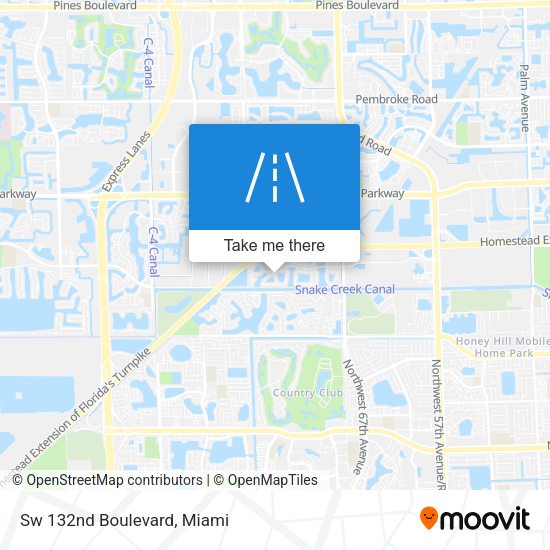 Mapa de Sw 132nd Boulevard