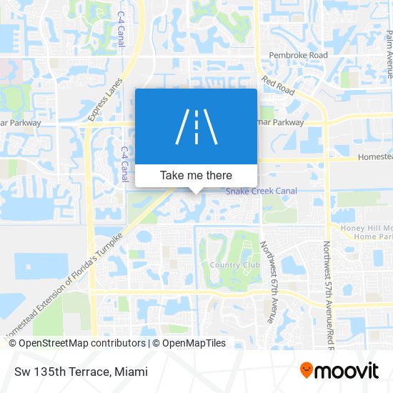 Sw 135th Terrace map