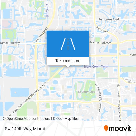 Mapa de Sw 140th Way