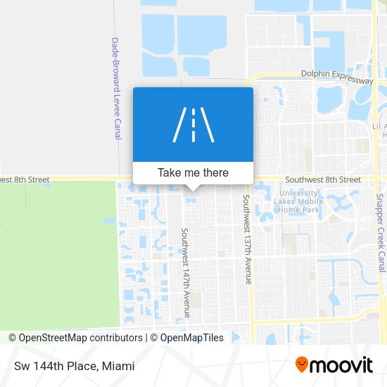 Sw 144th Place map