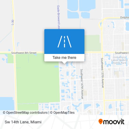 Sw 14th Lane map