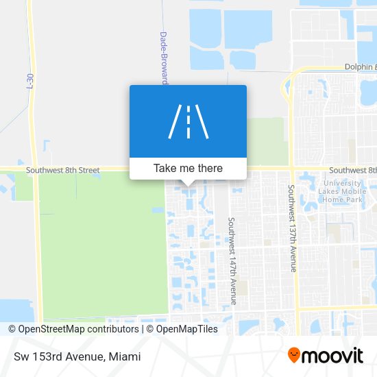 Mapa de Sw 153rd Avenue