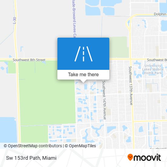 Sw 153rd Path map