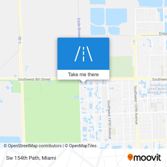 Sw 154th Path map