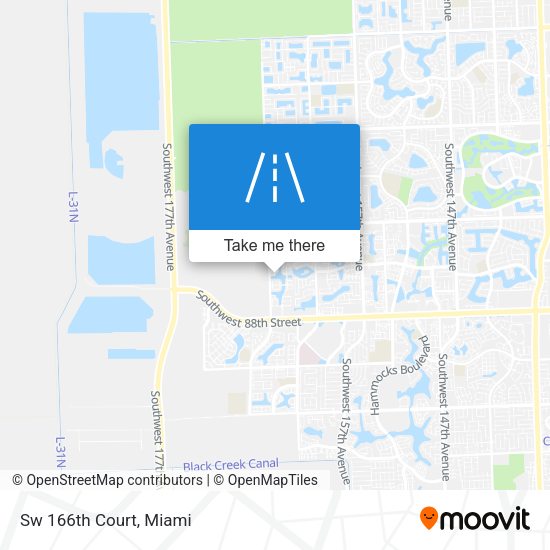 Mapa de Sw 166th Court