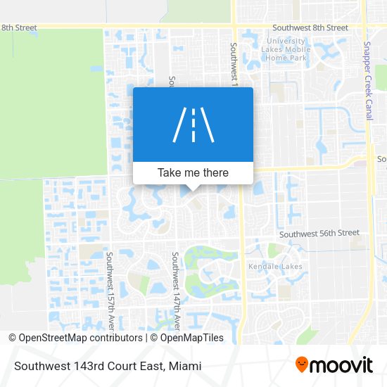 Southwest 143rd Court East map