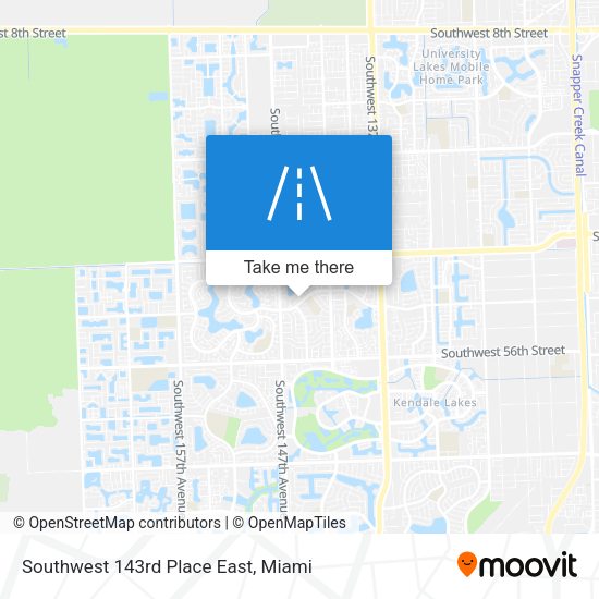 Southwest 143rd Place East map