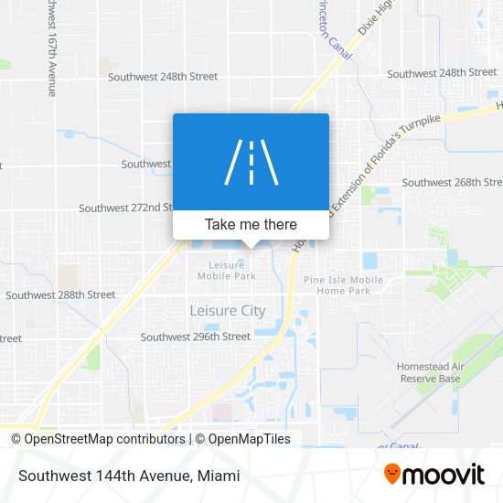 Southwest 144th Avenue map