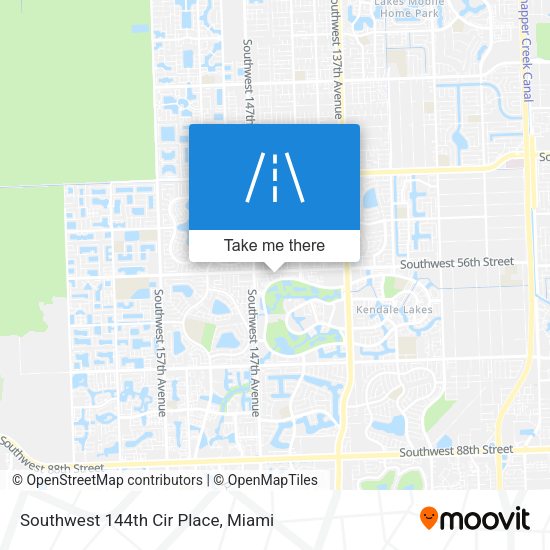 Southwest 144th Cir Place map