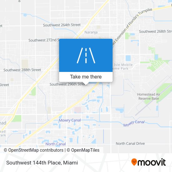 Southwest 144th Place map