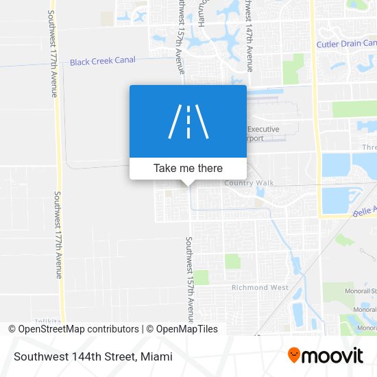 Southwest 144th Street map
